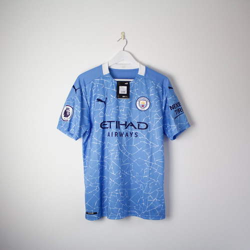 Official Manchester City 2020/2021 Home Football Shirt #17 De