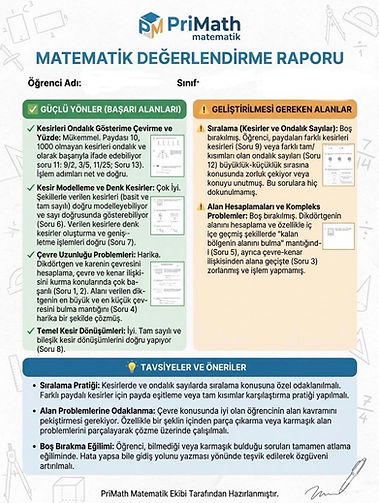 Detaylı veri raporları