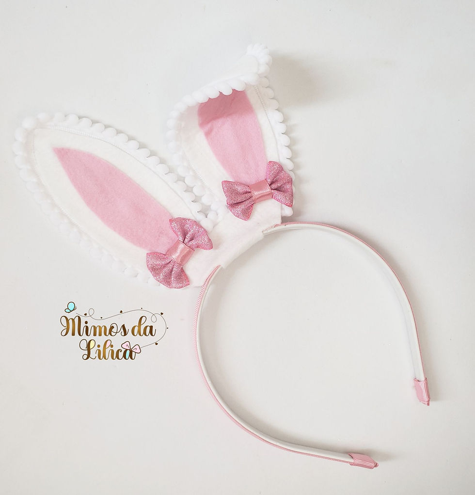 Thumbnail: Tiara com Orelhas de Coelho de Páscoa