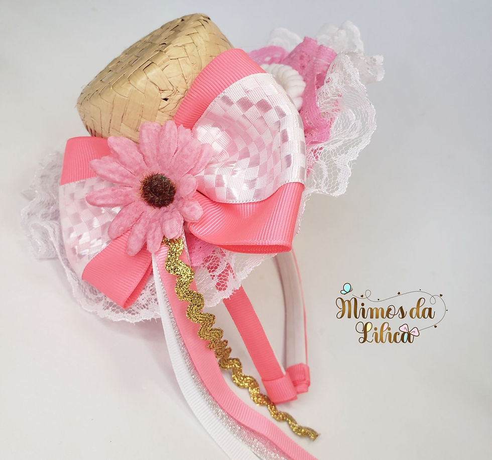 Miniatura: Tiara Infantil com Chapéu Junino