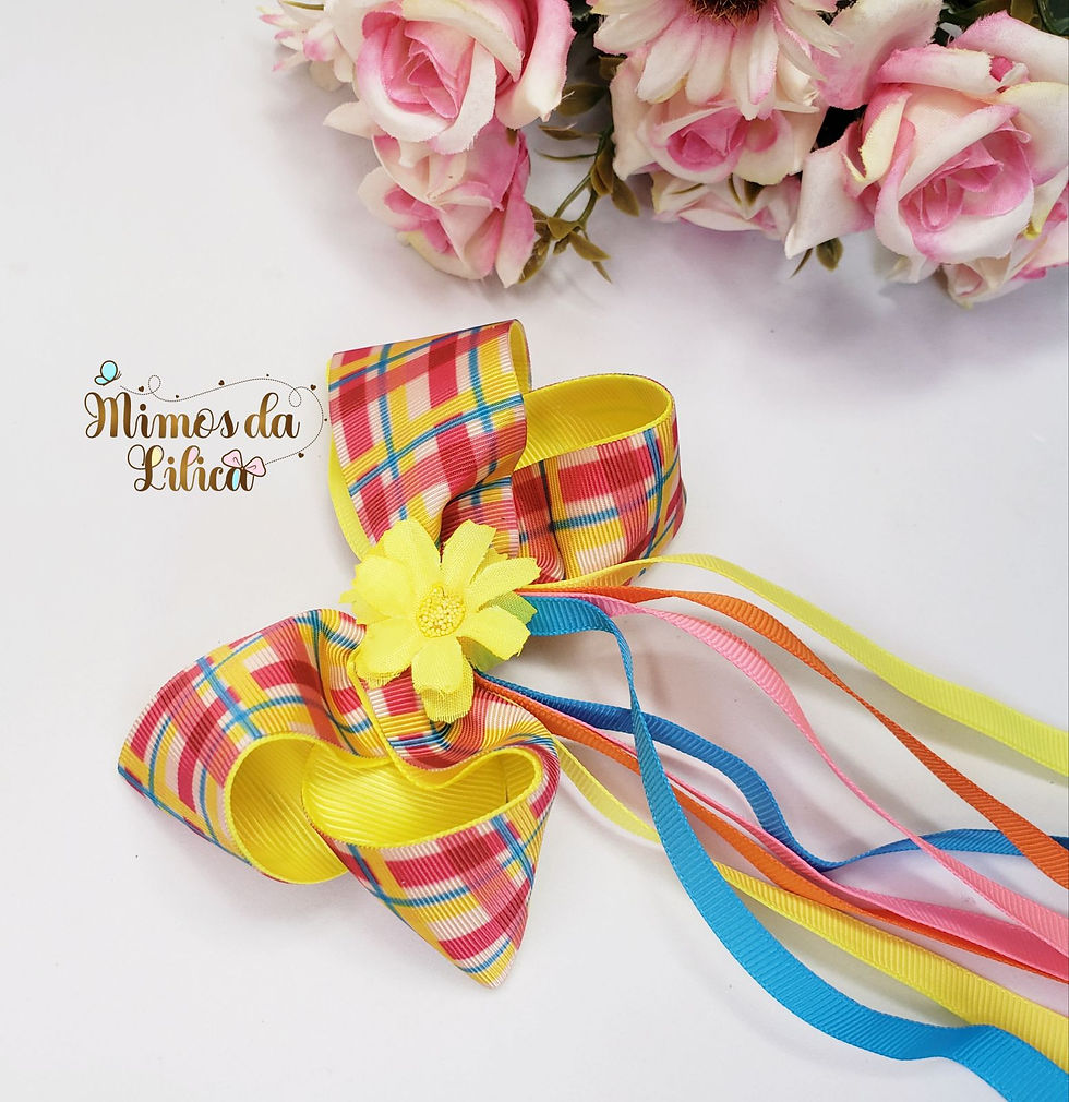 Laço Infantil Xadrez Festa Junina