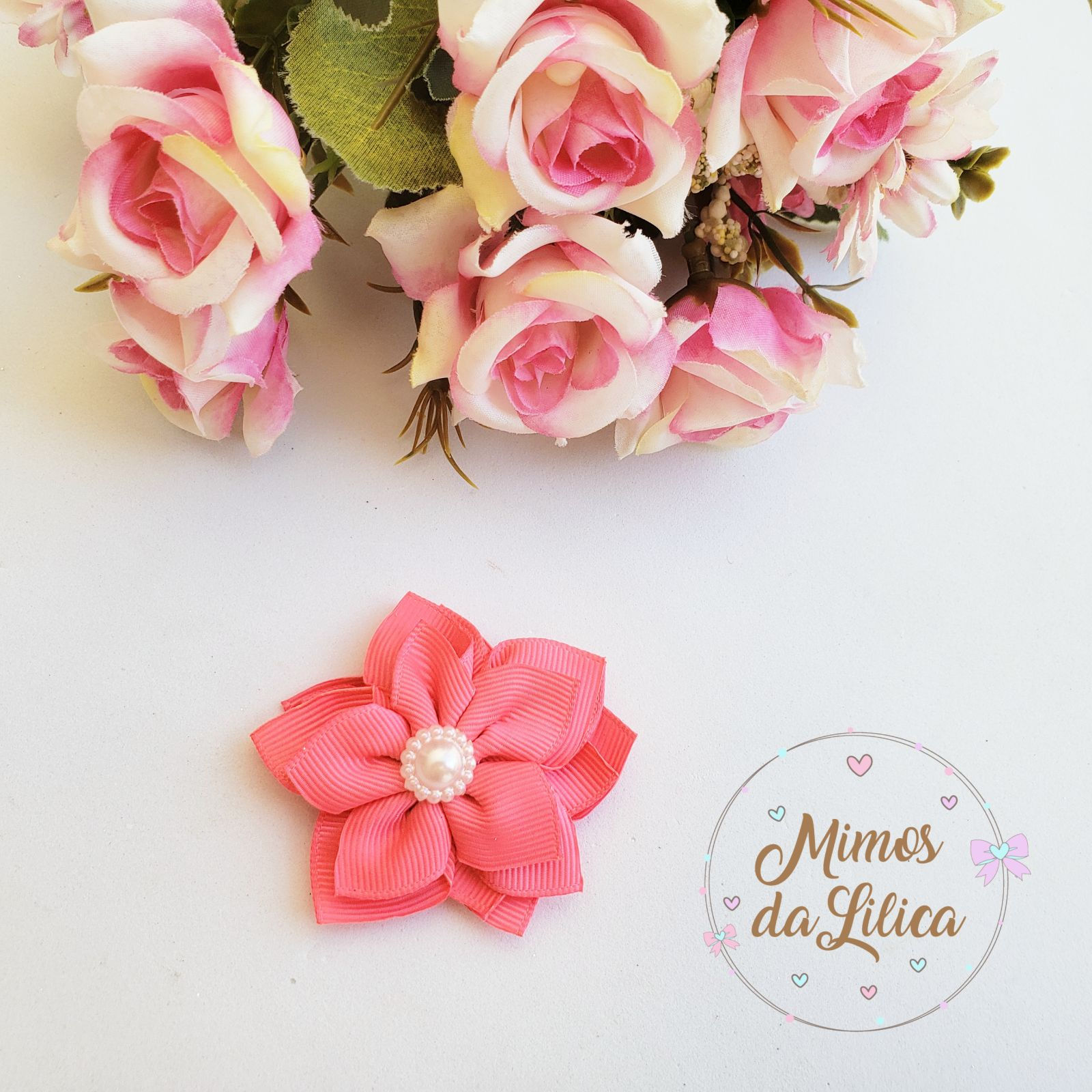 Flor de Cabelo Inspiração Moana Baby