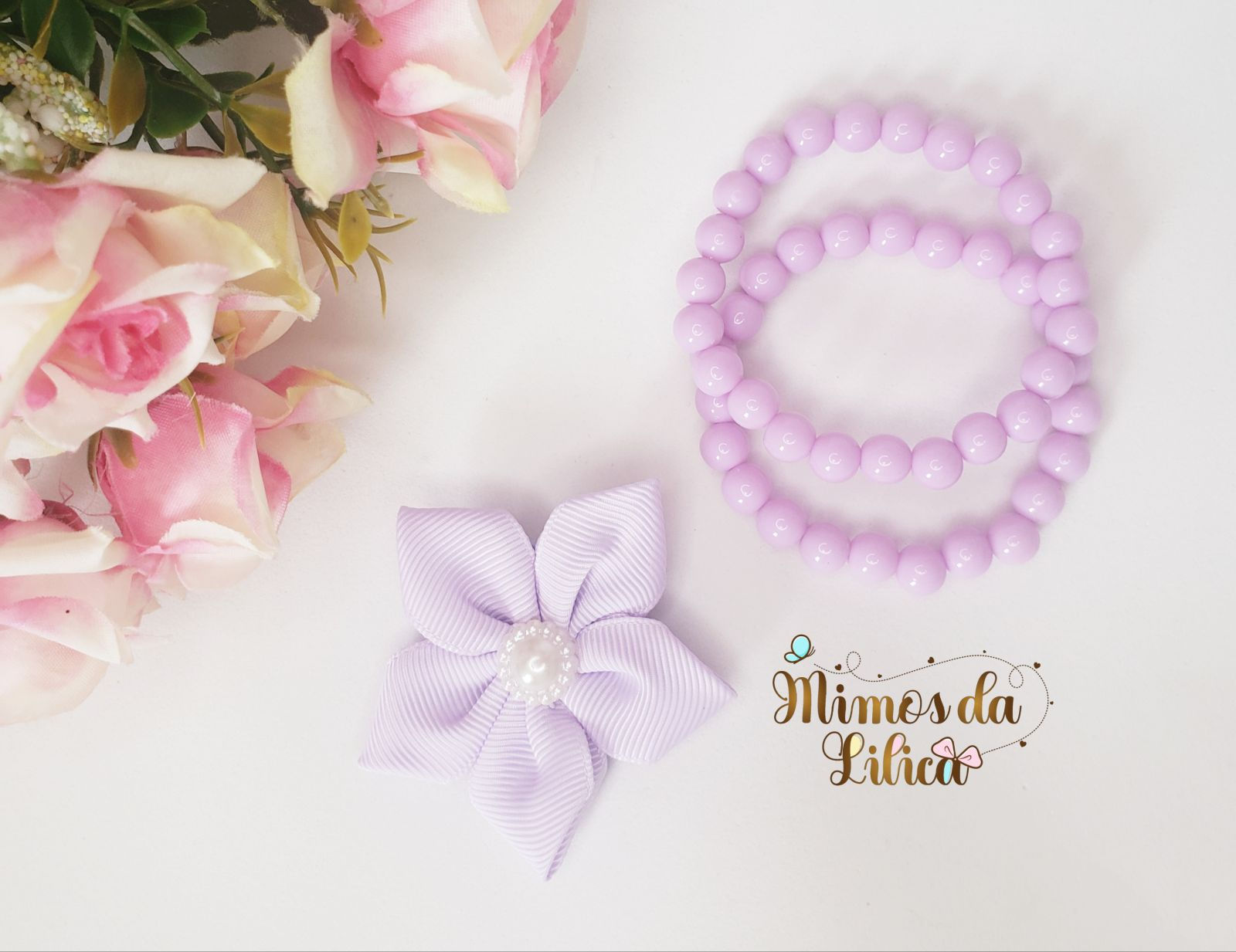 Kit Flor de Cabelo Isabela + Pulseiras