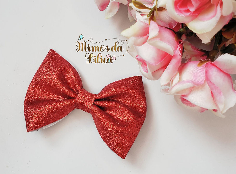 Laço Infantil Brilho de Natal