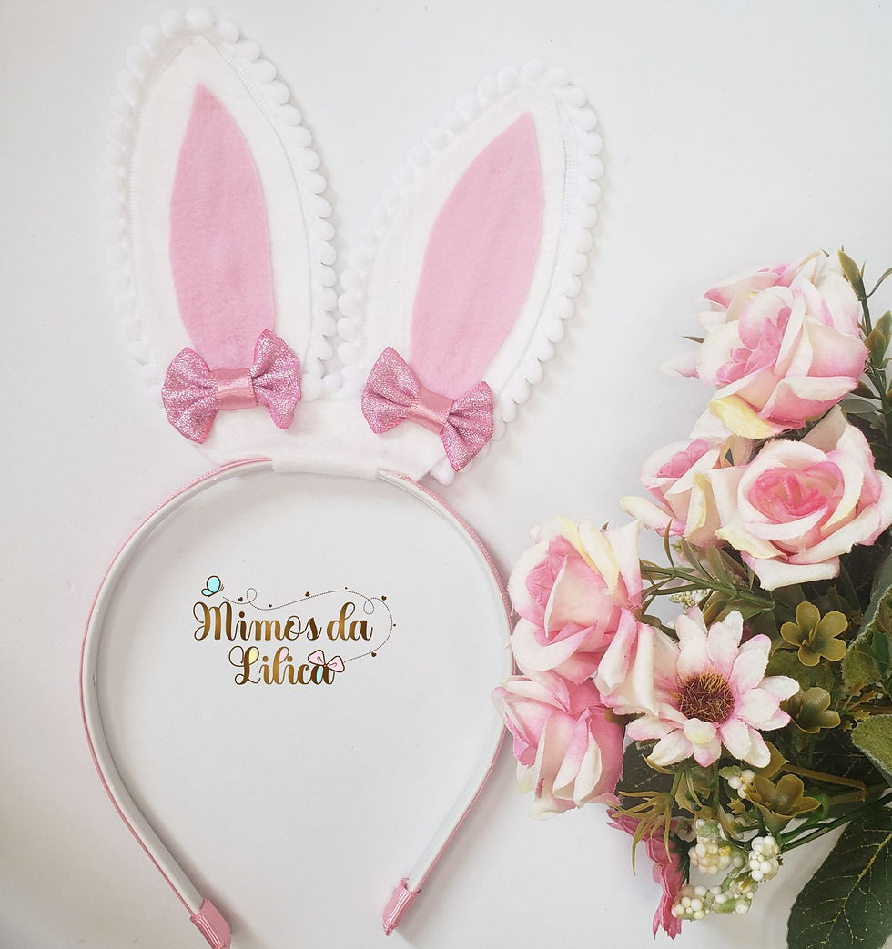 Thumbnail: Tiara com Orelhas de Coelho de Páscoa
