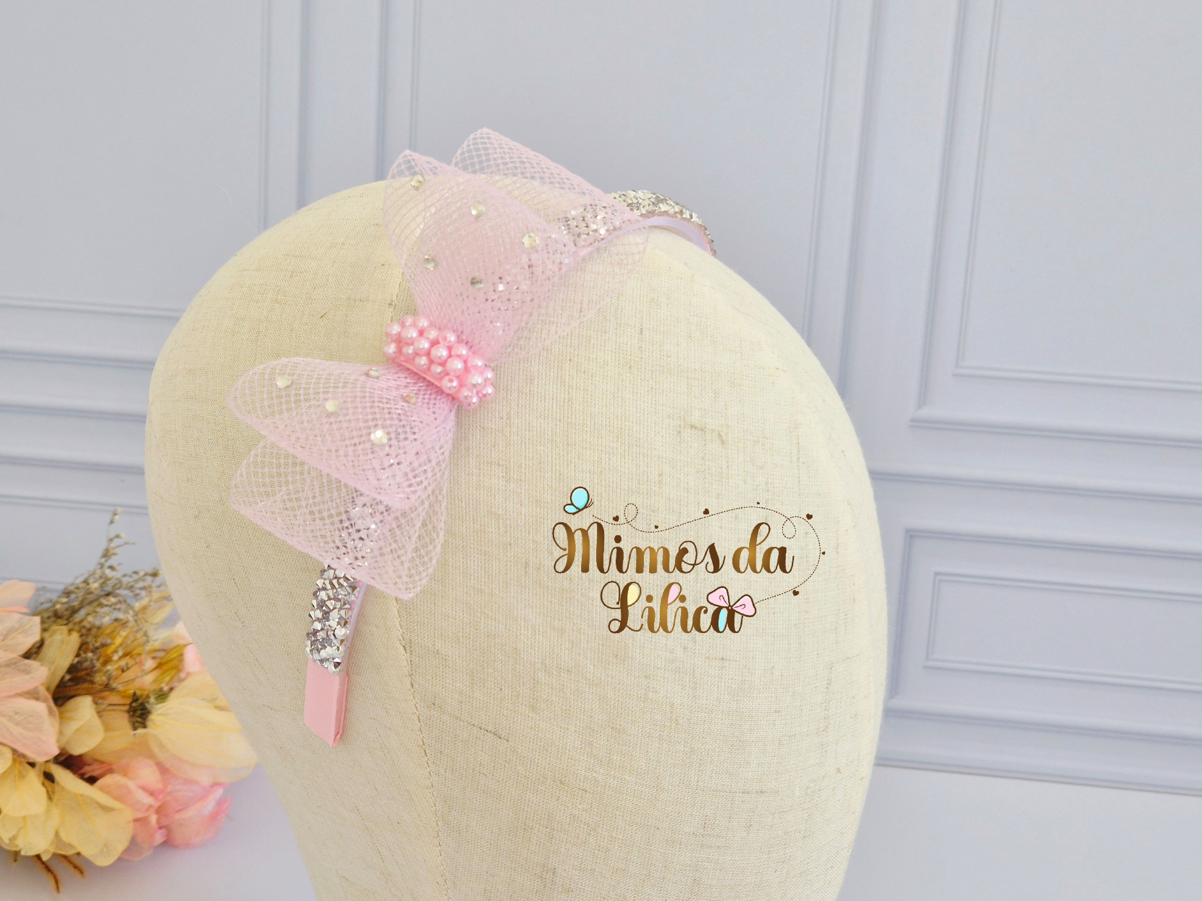 Tiara com Laço de Luxo (crinol)