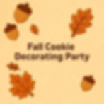 Fall Cookie Decorating Party