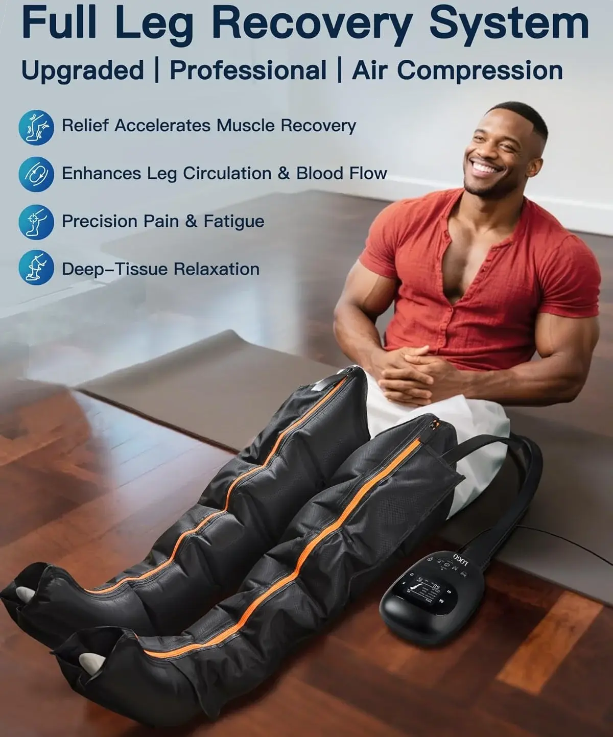 Air Compression Leg Massager for Recovery & Circulation