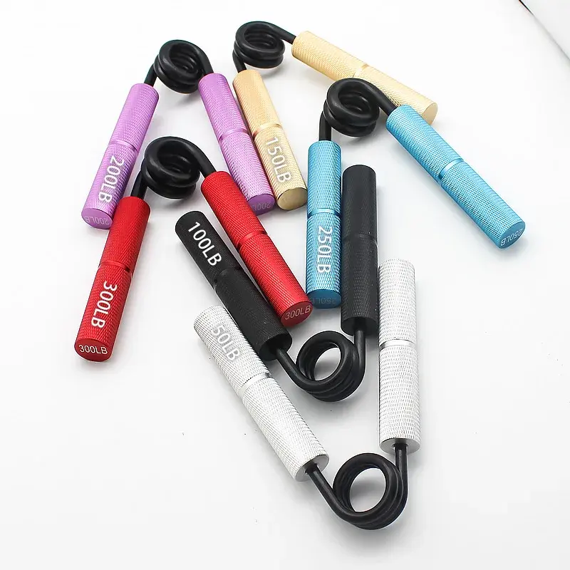 Thumbnail: 6 Pack Grip Strengthener Trainer Set Metal Hand Grips 50-300lbs, Heavy-Duty