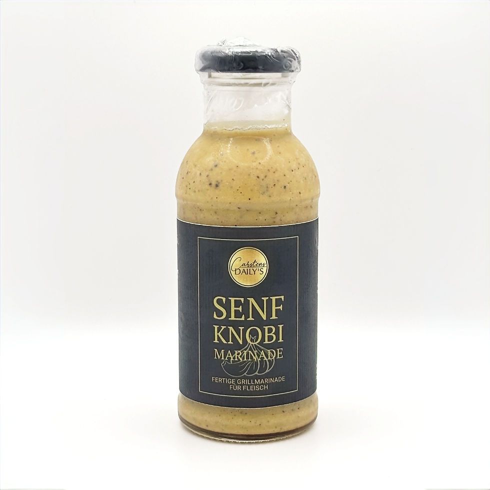 Flasche Senf-Knoblauch Marinade 250 ml