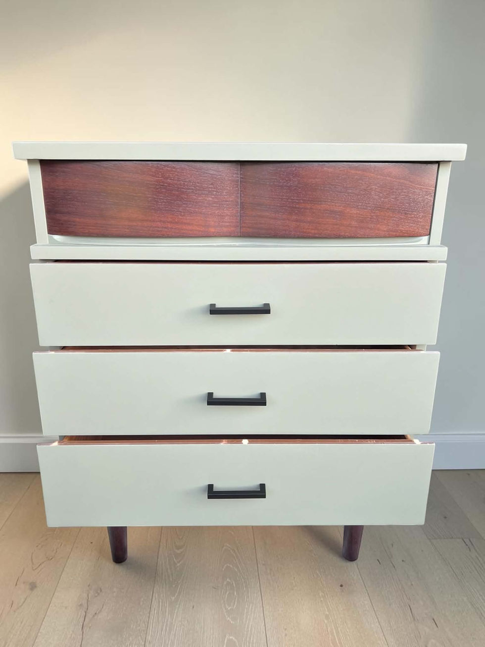 4 Drawer MCM Sage Dresser - 4