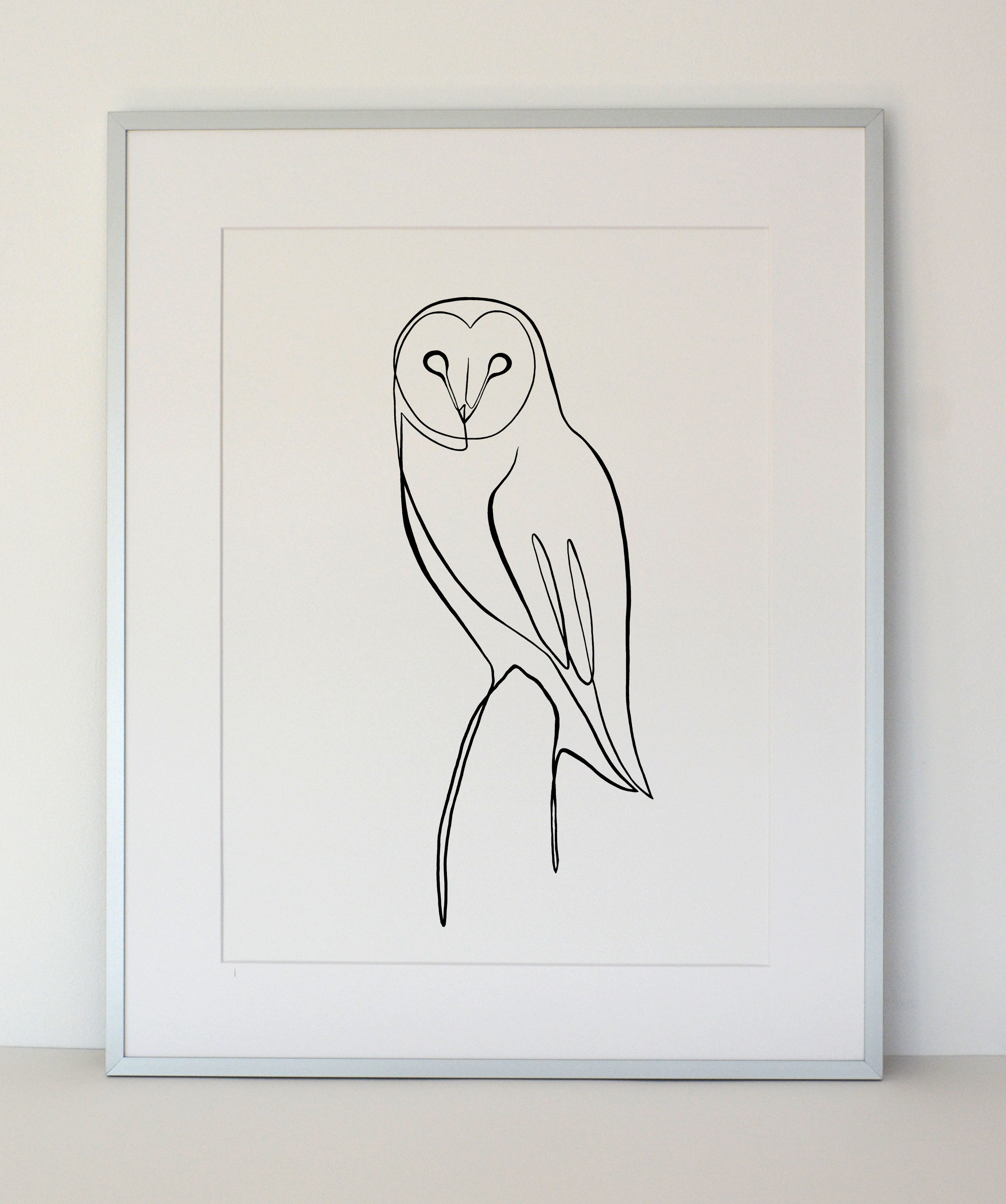 Perched Owl print