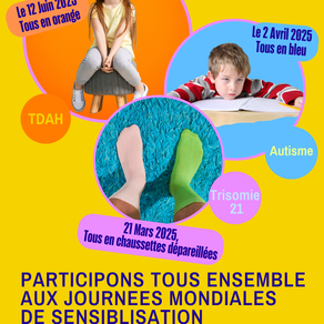 A NE PAS MANQUER Participons tous ensemble aux Journées Mondiales de sensibilisation au handicap