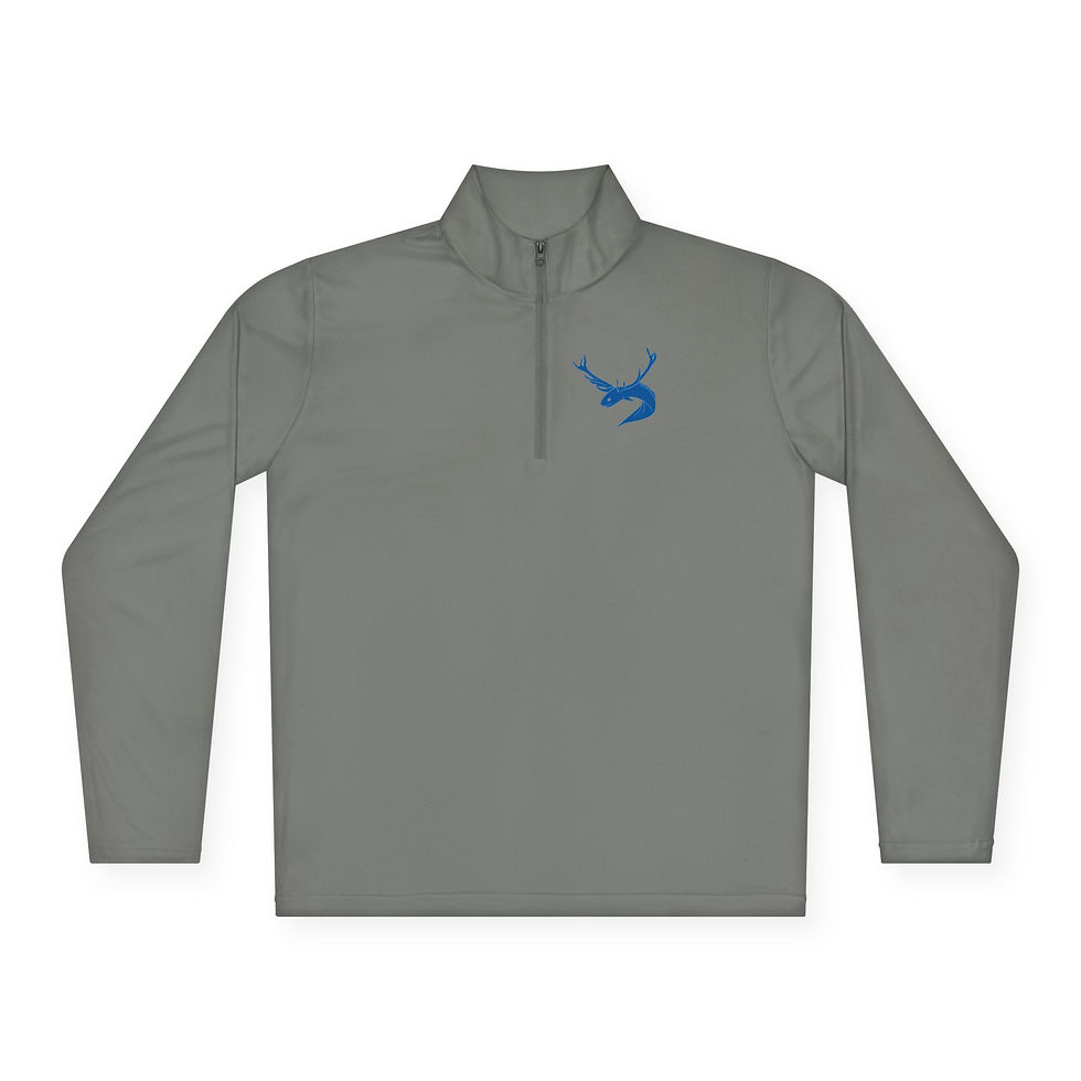 Thumbnail: 3Six "eeldeer" Unisex Quarter-Zip Pullover