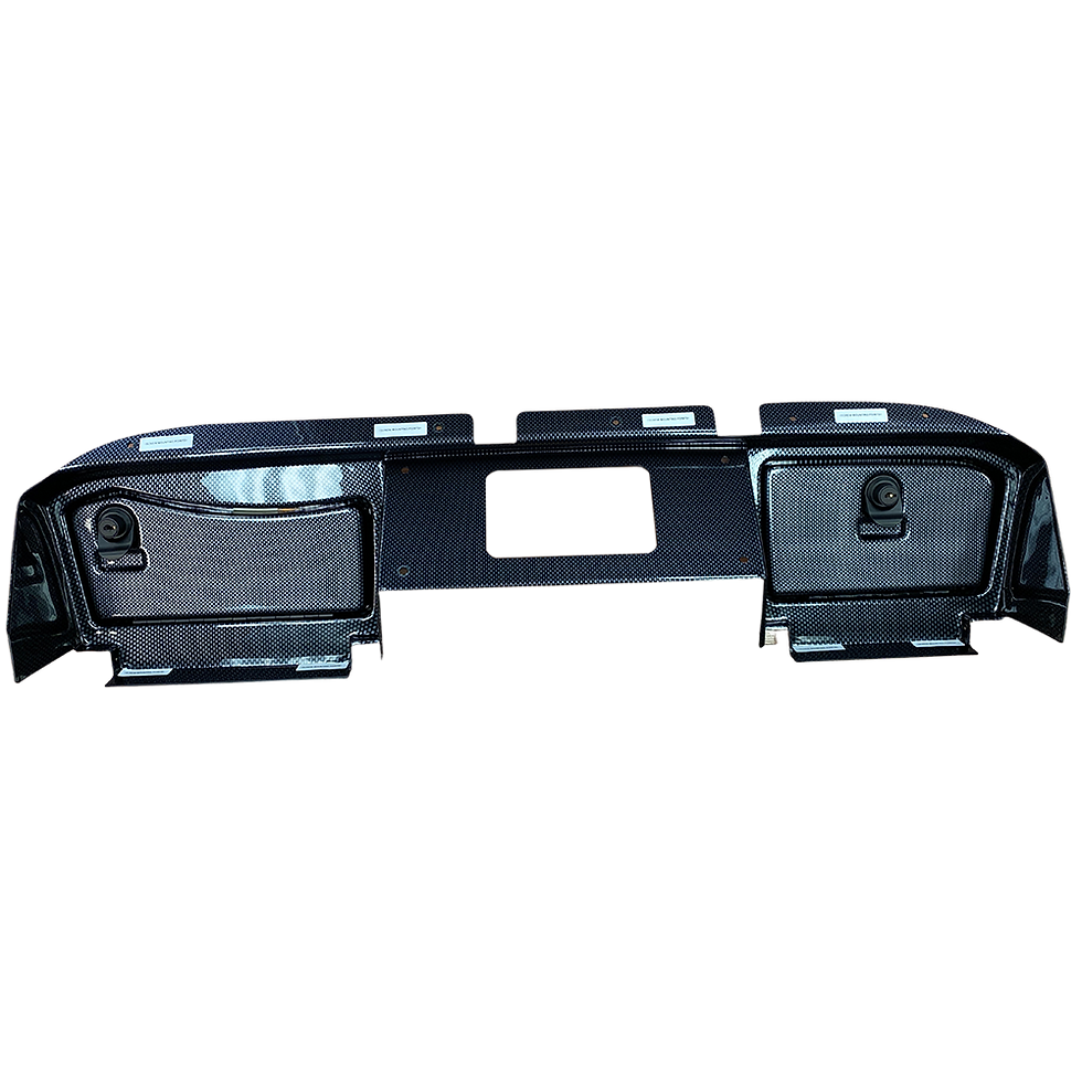 Dash Cover Assembly - EZGO RXV - 2016-2019 - Carbon Fiber