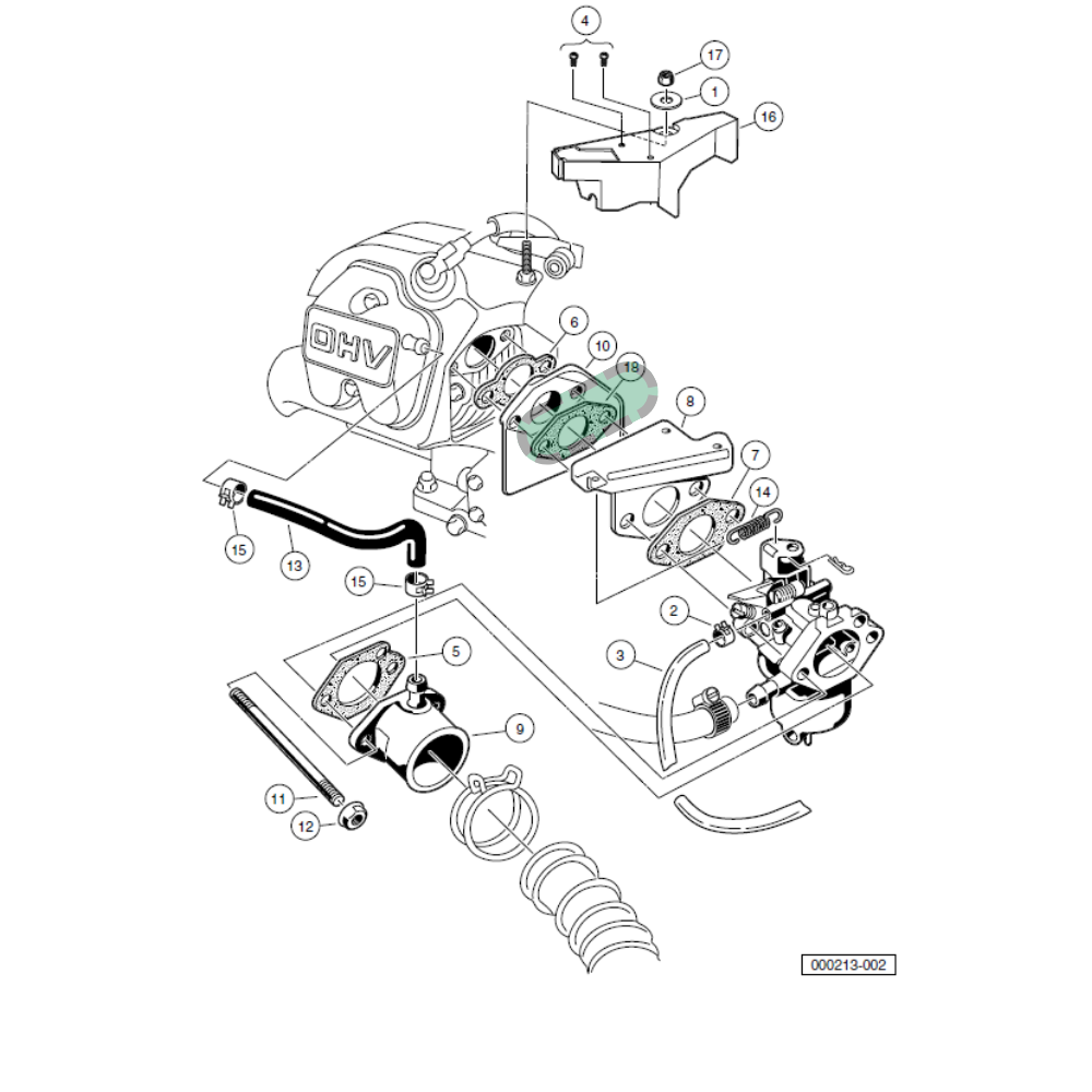 Gasket - Insulator to Bracket - Club Car