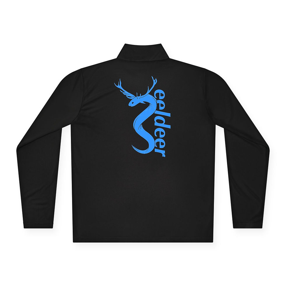 Thumbnail: 3Six "eeldeer" Unisex Quarter-Zip Pullover