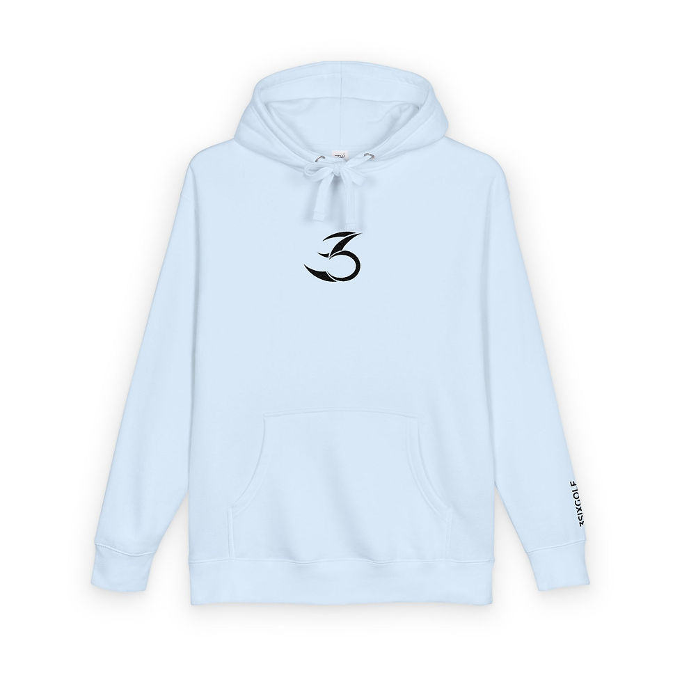 Thumbnail: 3Six Premium Unisex Fleece Hoodie 'Embroidery'