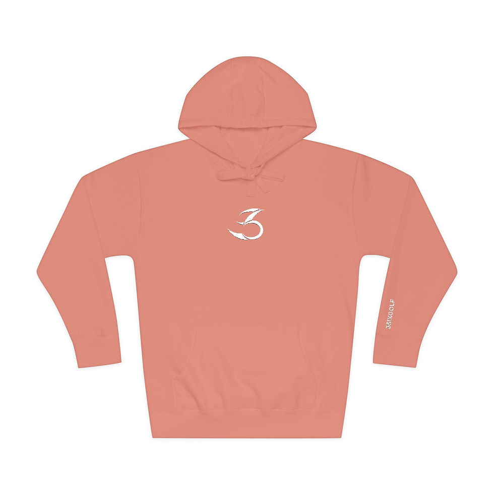 Thumbnail: 3Six Premium Unisex Fleece Hoodie 'Embroidery'