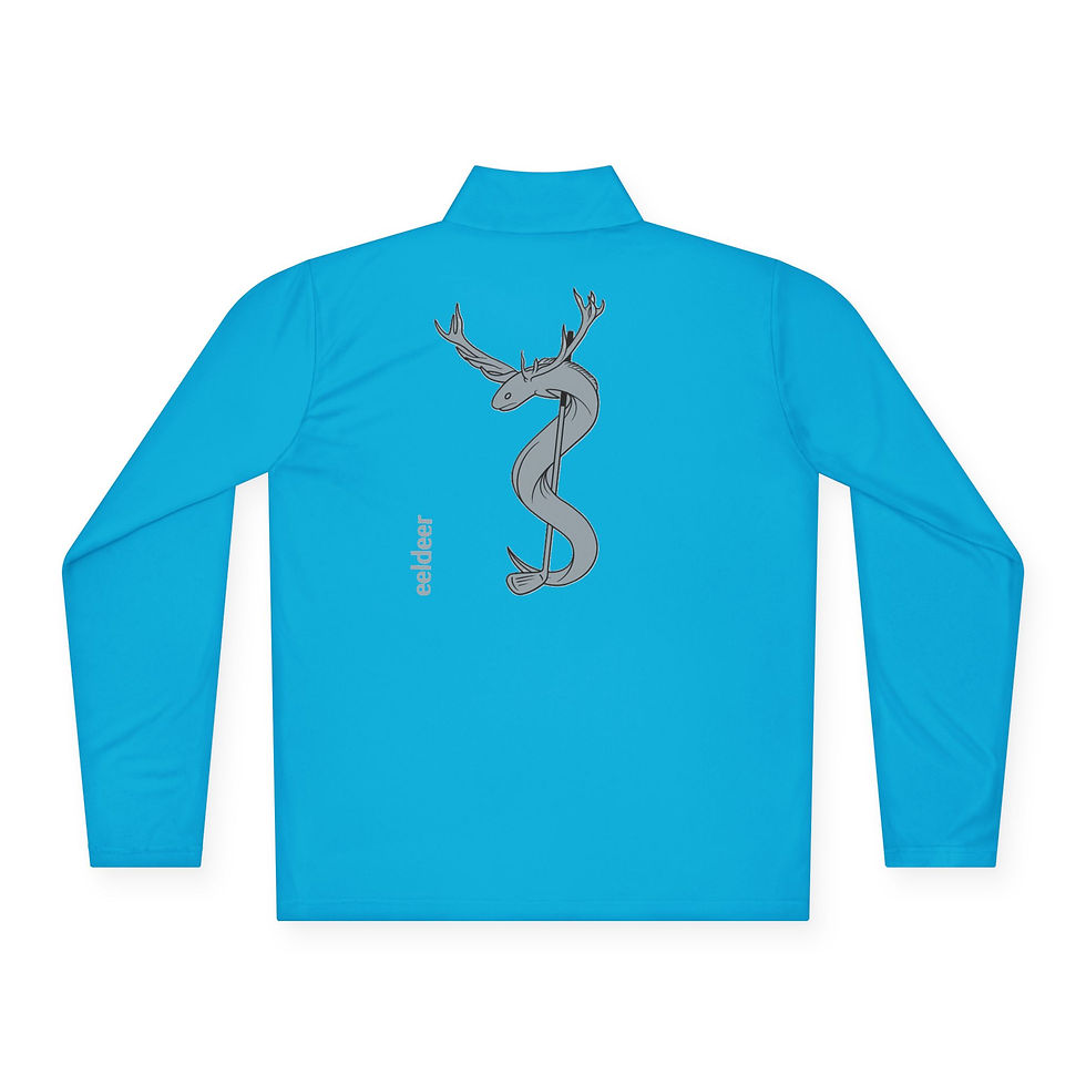 Thumbnail: 3Six "eeldeer" Unisex Quarter-Zip Pullover