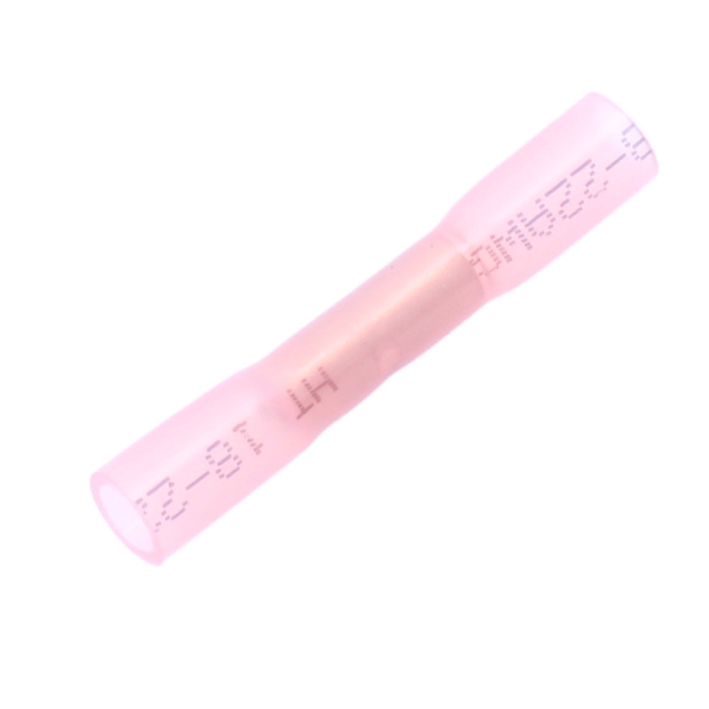 BUTT CONNECTOR - 18-22 GAUGE - HEAT SHRINK