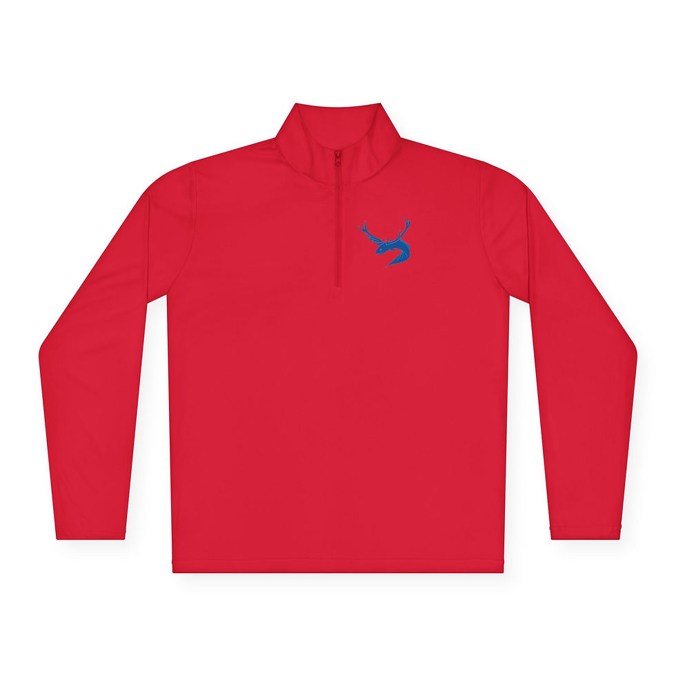 Thumbnail: 3Six "eeldeer" Unisex Quarter-Zip Pullover