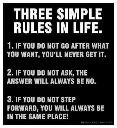 3 simple rules in life