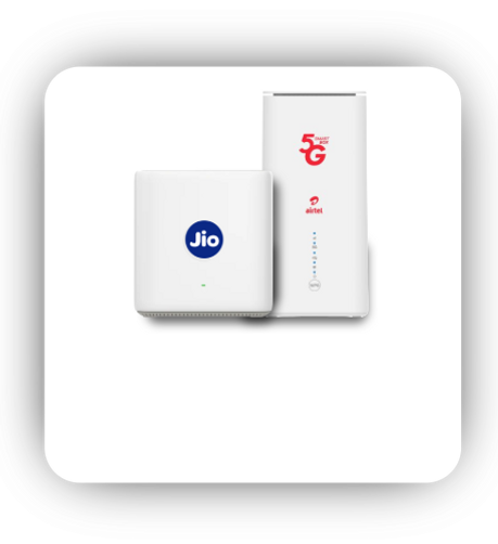 WiFi Device with Jio & Airtel Logo – Best Wireless Internet Solution for Homes & Offices in Faridabad