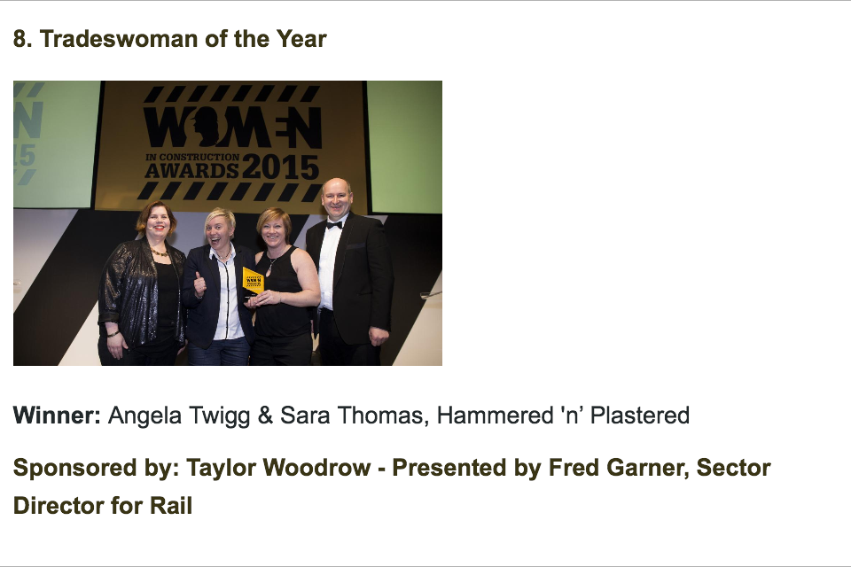 Sponsors of our award