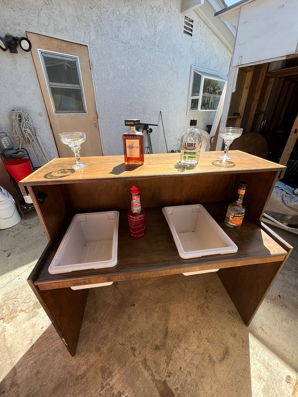 Thumbnail: 4' Wooden Portable Bar