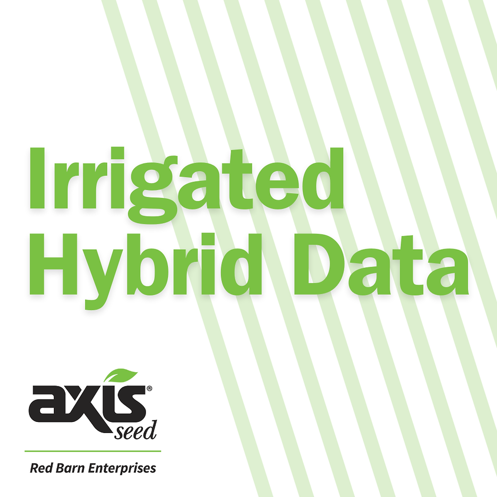 Axis Seed Special Edition Irrigated Data