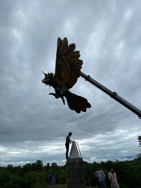 Philippine eagle landmark by Sinograpiko