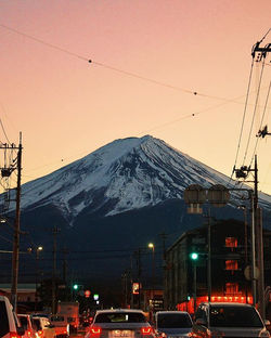 The majestic view of Mt