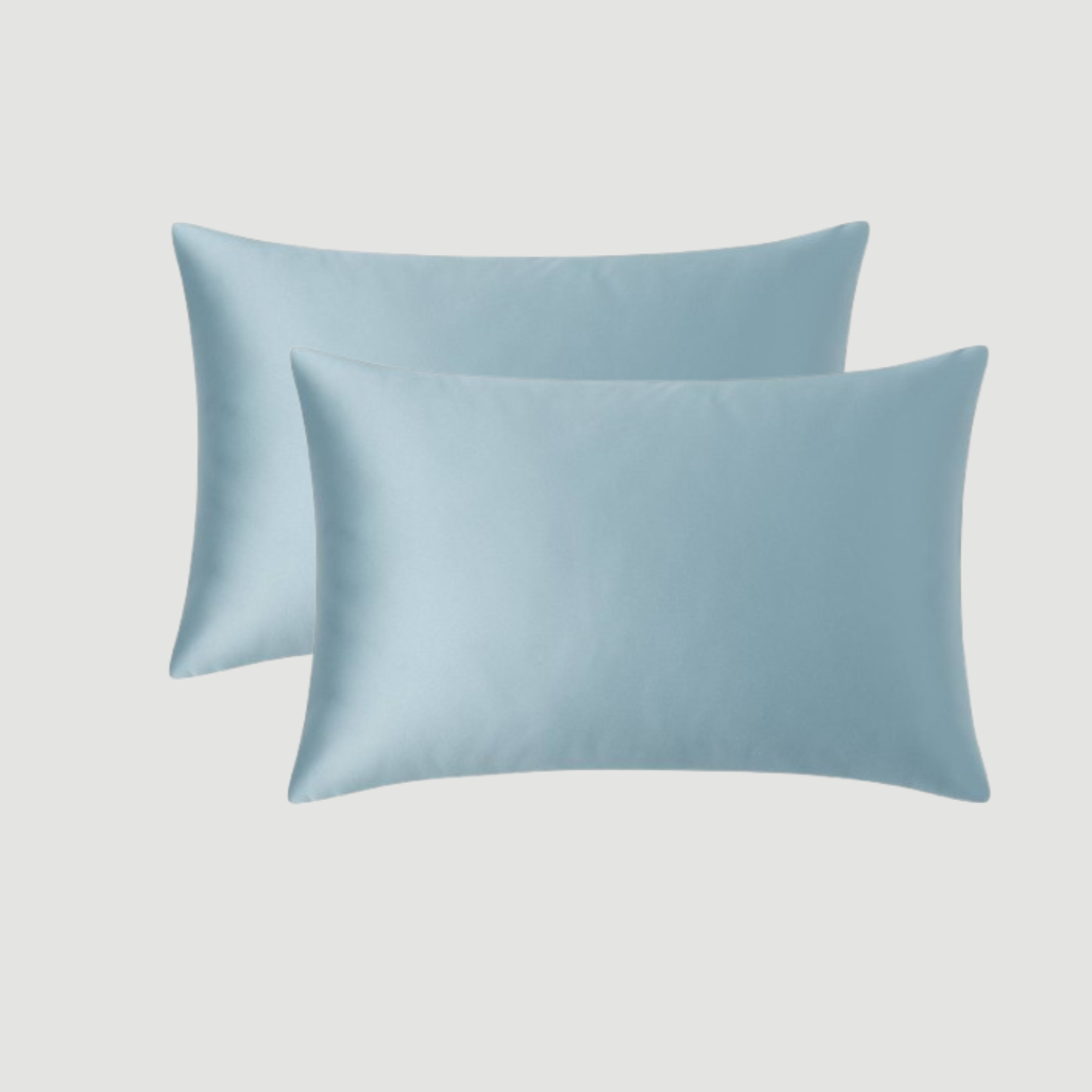 Premium Шовкова Наволочка - блакитна - 2 штуки 