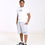 Thumbnail: Grey shorts with White Embroidery