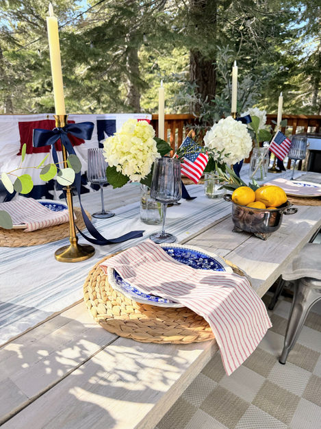 festive patriotic 4th of july summer patio outdoor 