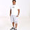 Thumbnail: Grey shorts with White Embroidery