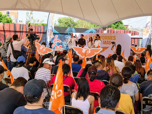 CANDIDATOS DE MOVIMIENTO CIUDADANO VAN A DESTERRAR LA MAFIA QUE ENCABEZAN LOS CACIQUES, MORENO. EN Venustiano Carranza