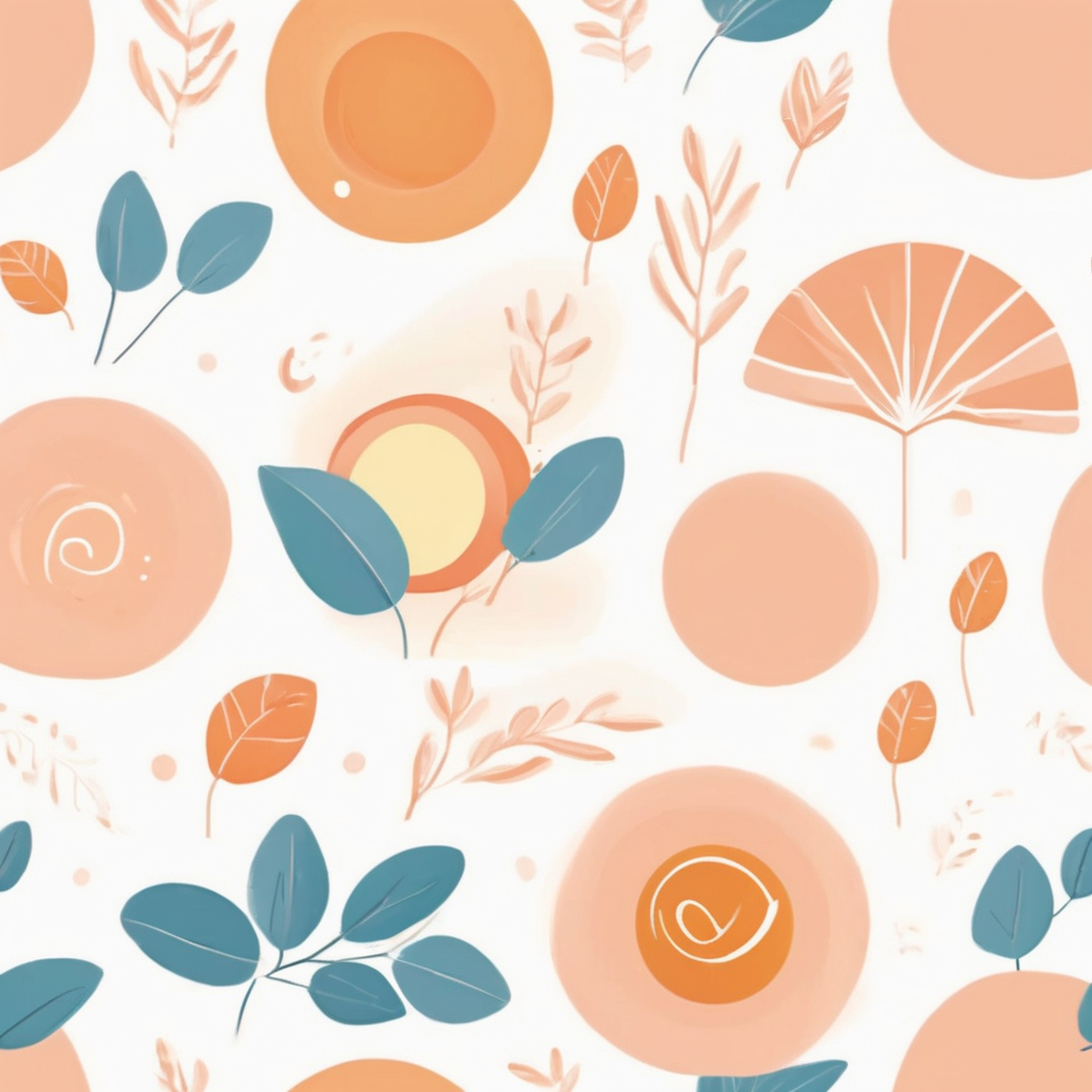 따뜻한 햇살 일러스트