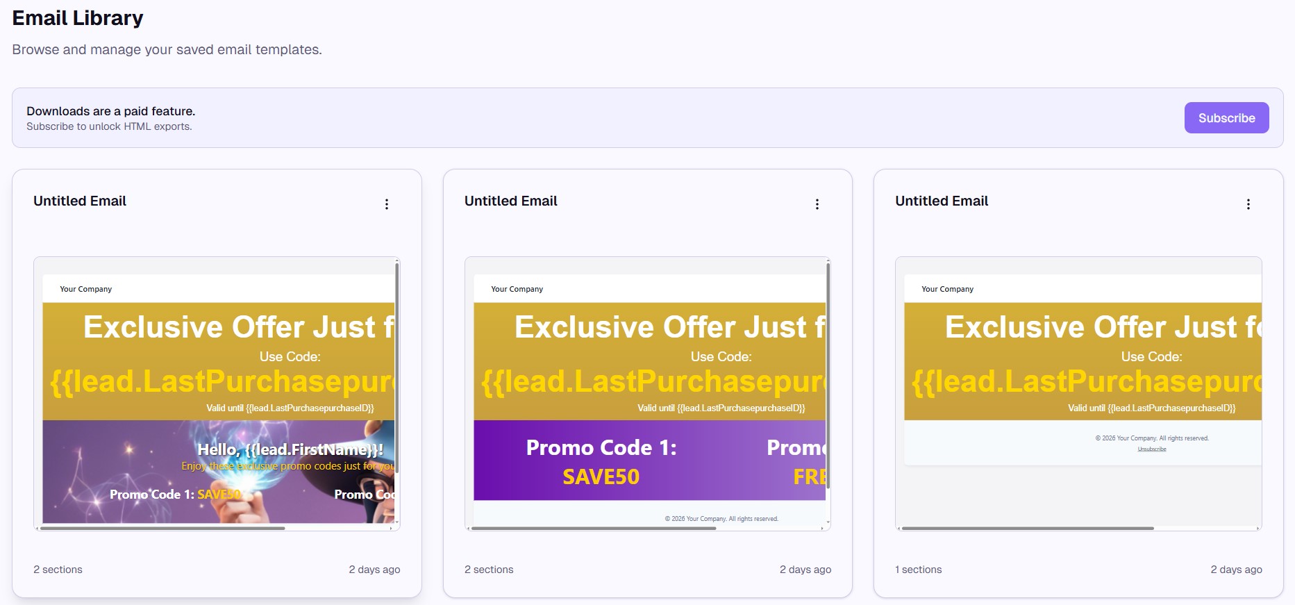 Data config interface