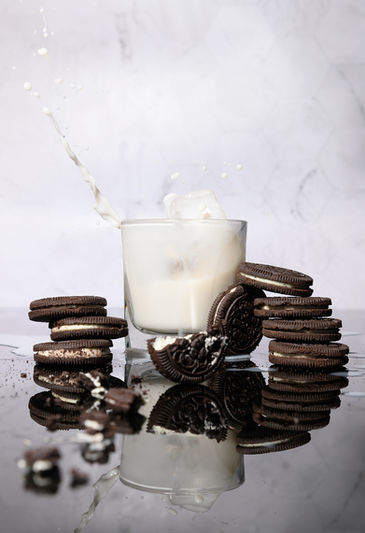 Oreo with splash of almond milk 