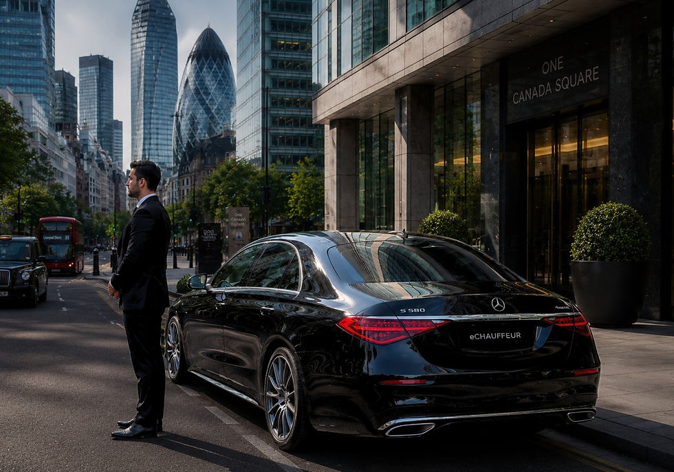 BLACK CAR SERVICE LONDON LUXURY CHAUFFEUR-DRIVEN BLACK CARS