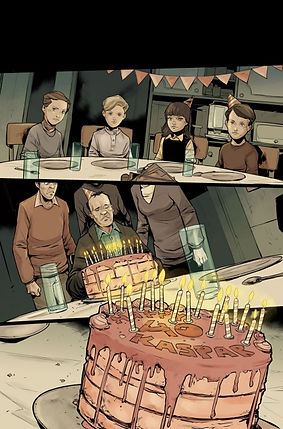 You Are Obsolete birthday scene, created and written by Mathew Klickstein
