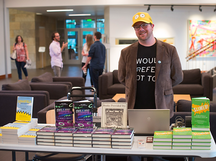 Mathew Klickstein at an author event in 2019