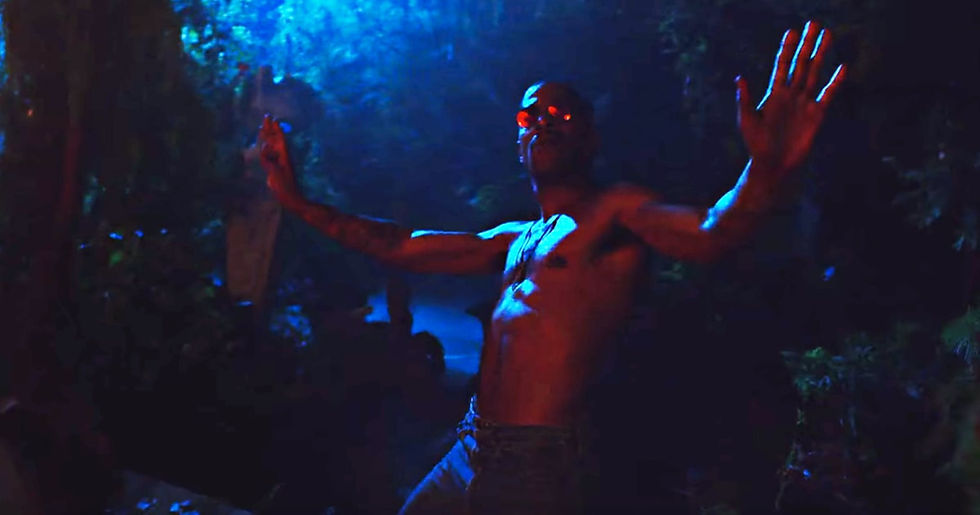 a still from kid cudi's 'frequency' music video