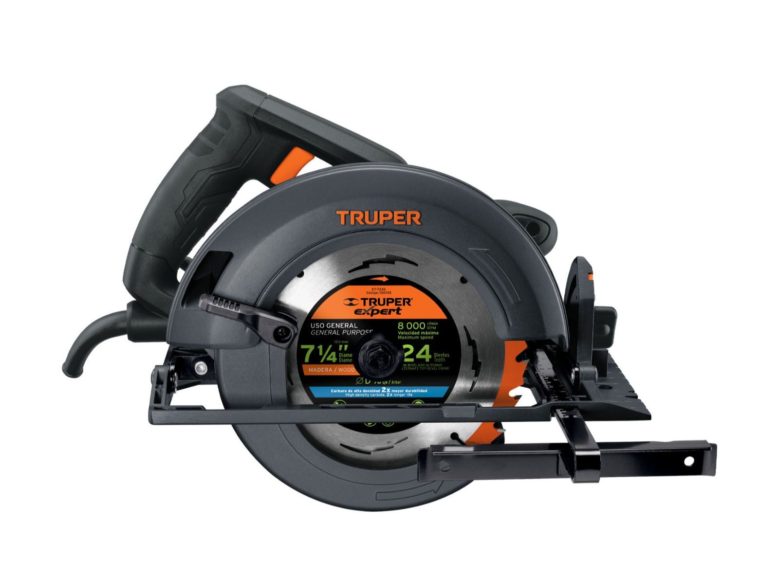 Sierra circular 7-1/4", 1800W