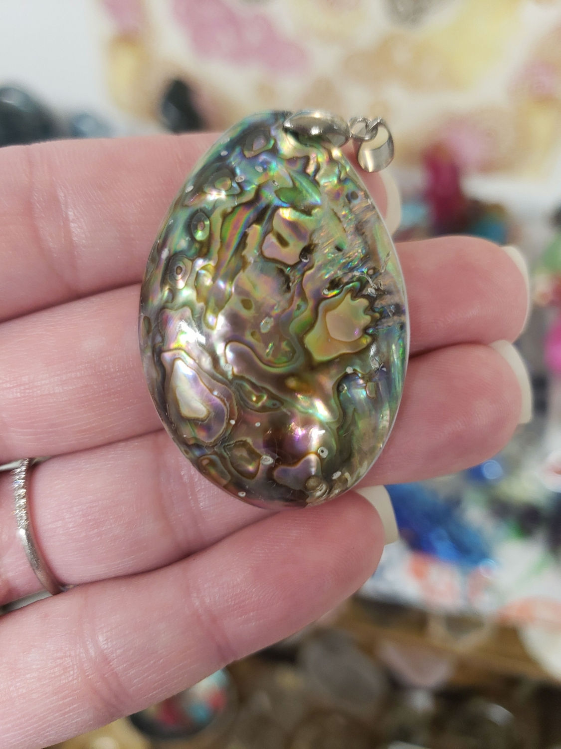 Abalone shell pendant 