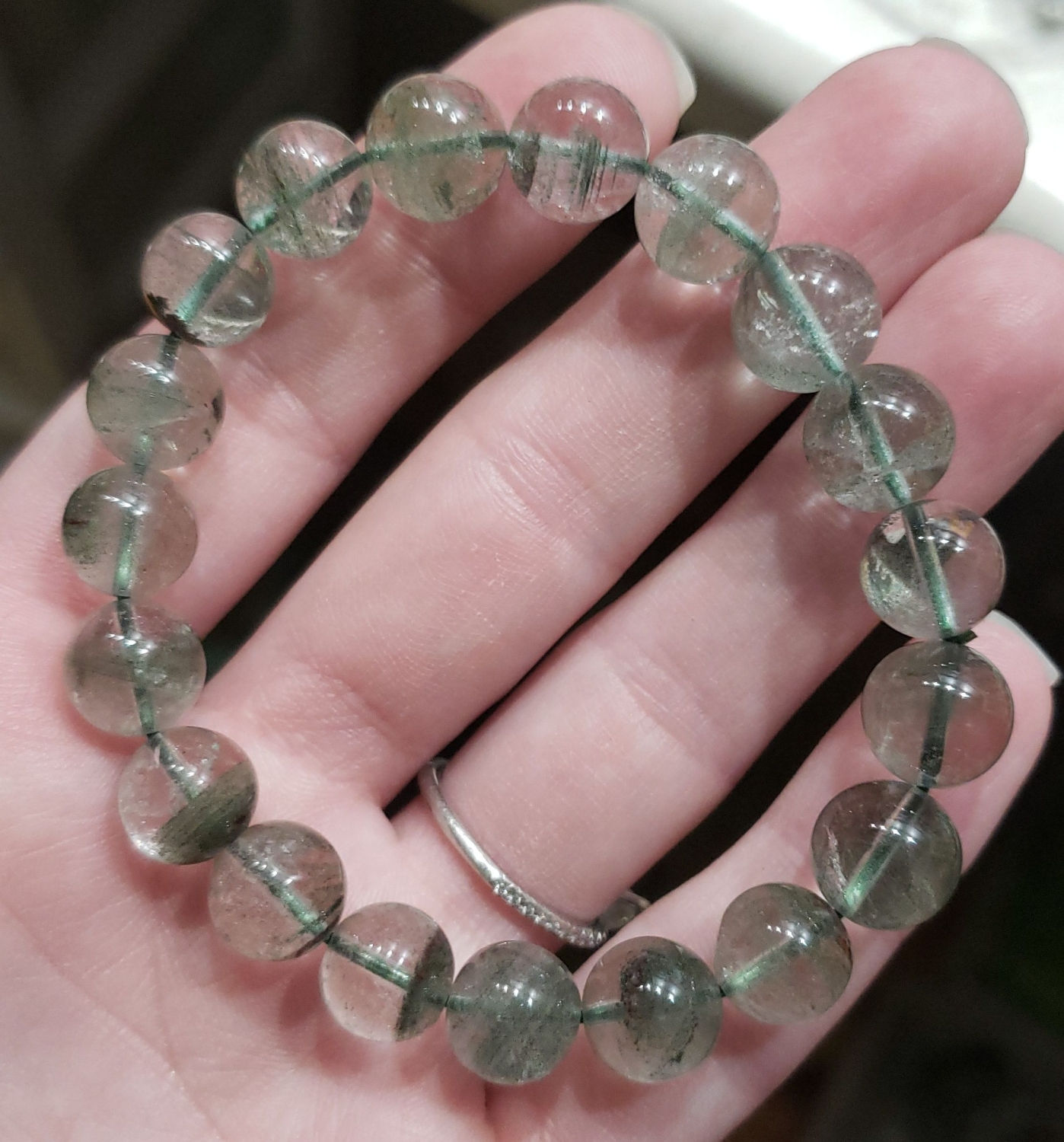 Green Ghost Phantom Quartz bracelet Heavily Included 