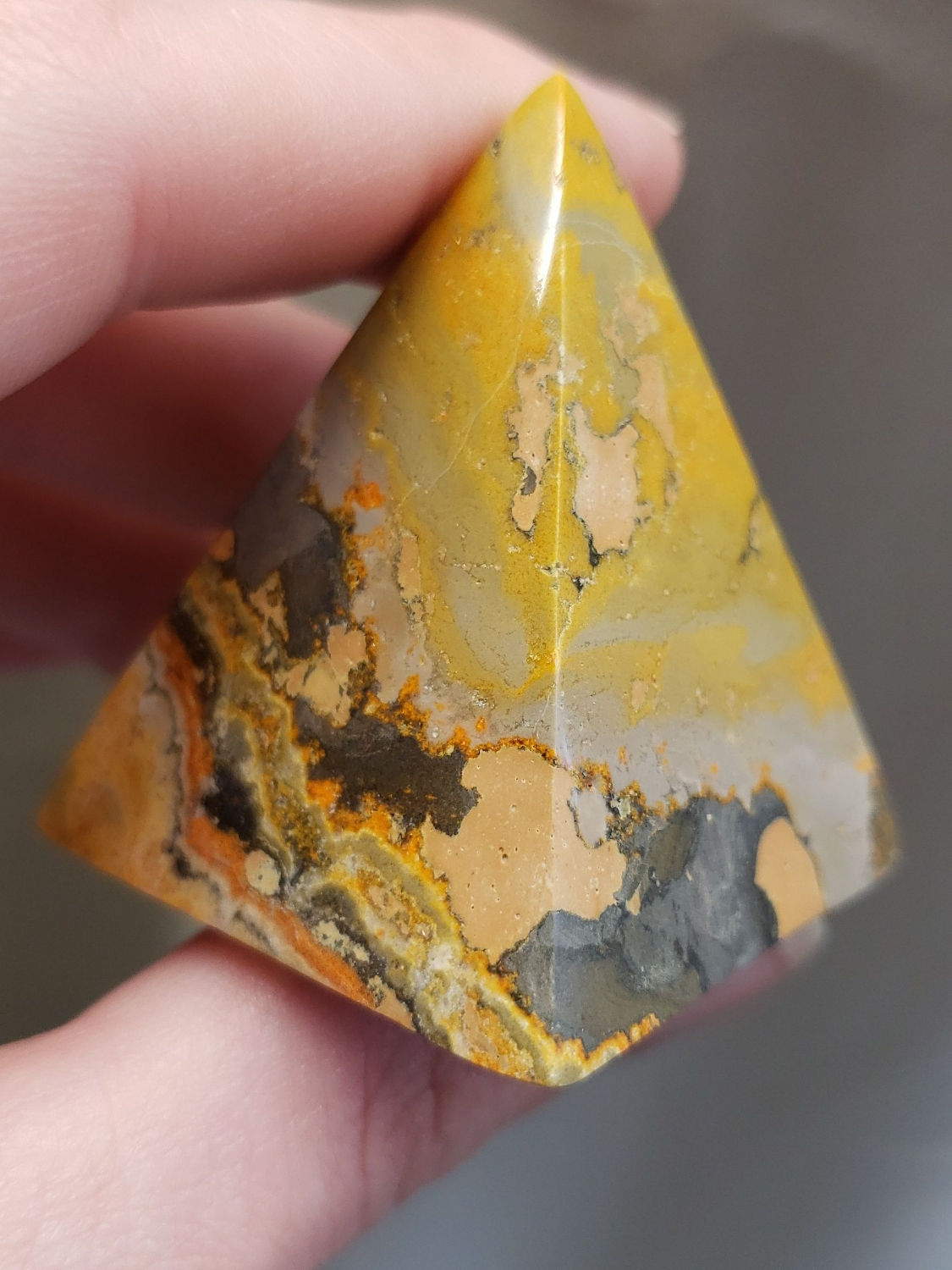 Bumblebee Jasper Pyramid 