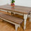 Thumbnail: Turned Legs Farmhouse Dining Table with/without Benches, you choose the colour